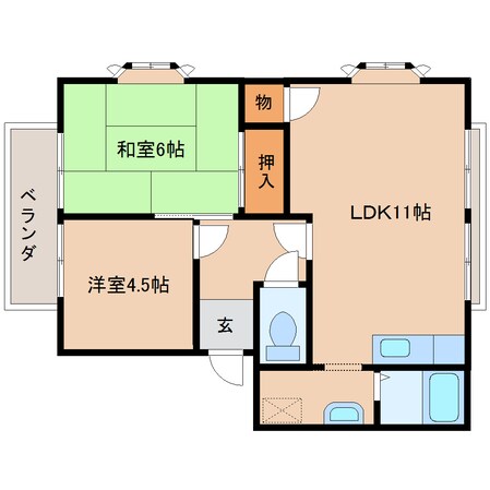 新大宮駅 徒歩14分 2階の物件間取画像